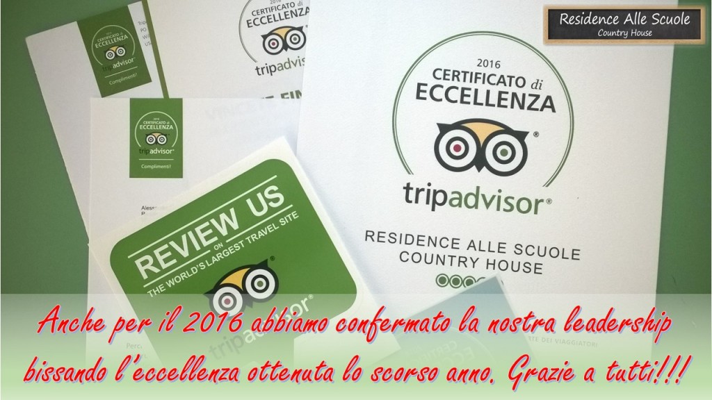 ECCELLENZA TRIPADVISOR 2016