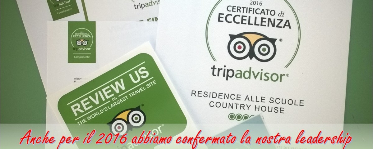 ECCELLENZA TRIPADVISOR 2016