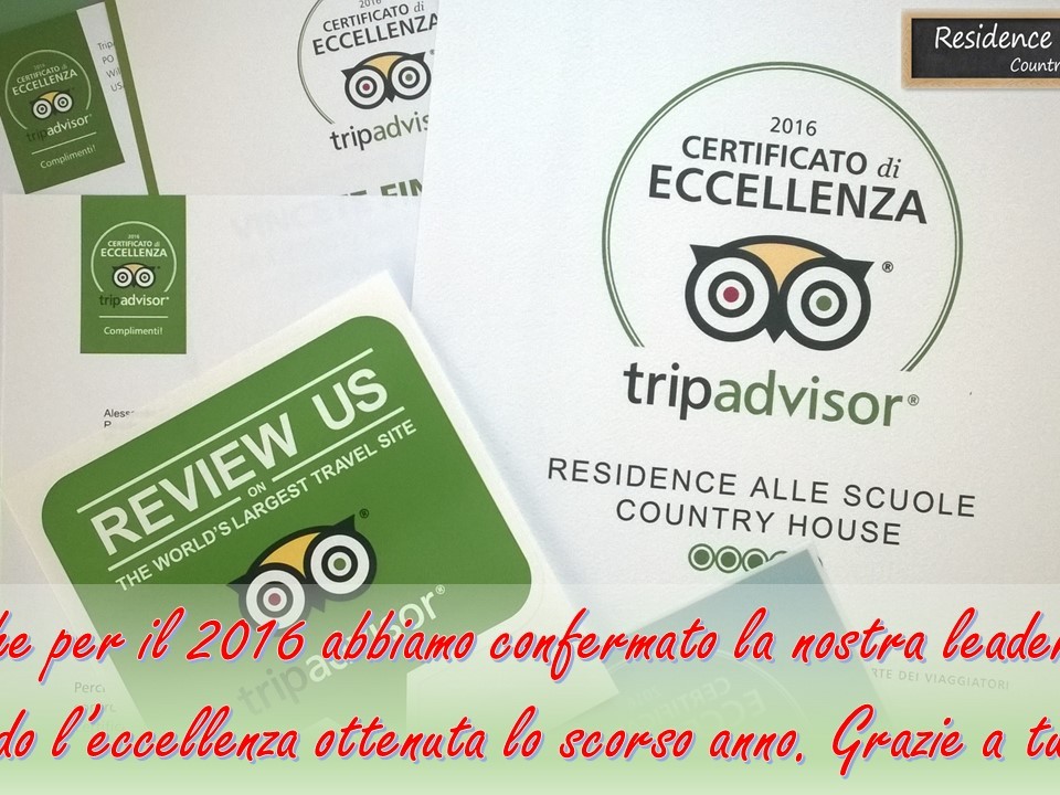 ECCELLENZA TRIPADVISOR 2016